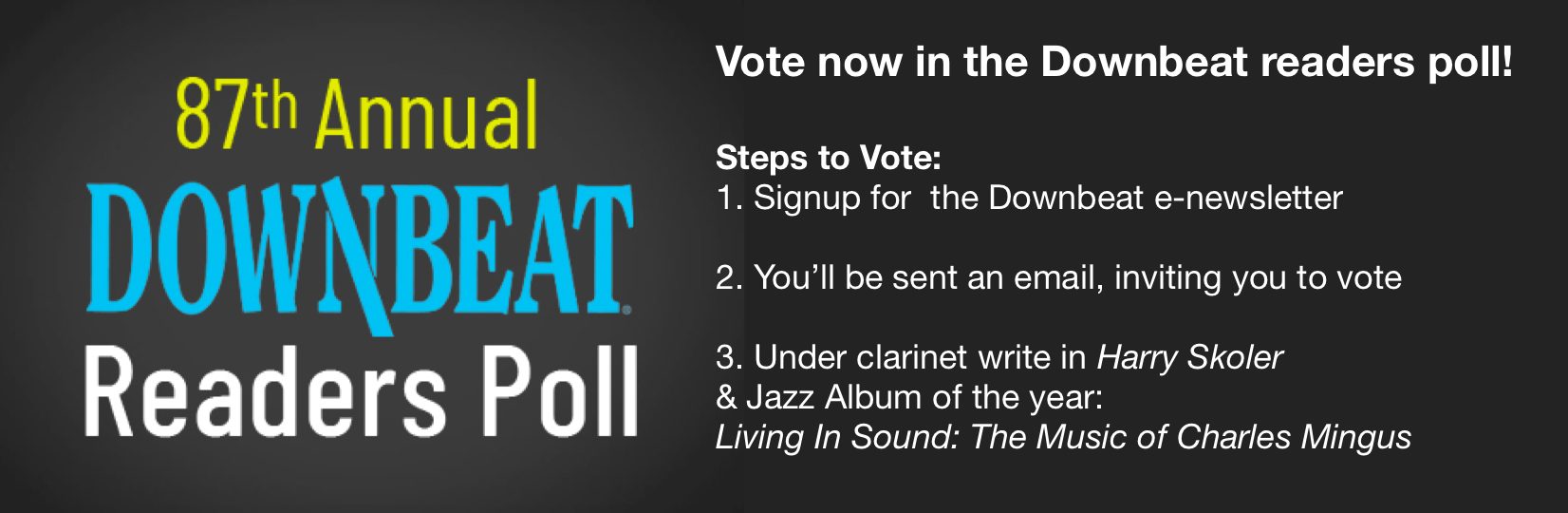 Vote now in the Downbeat Readers Poll